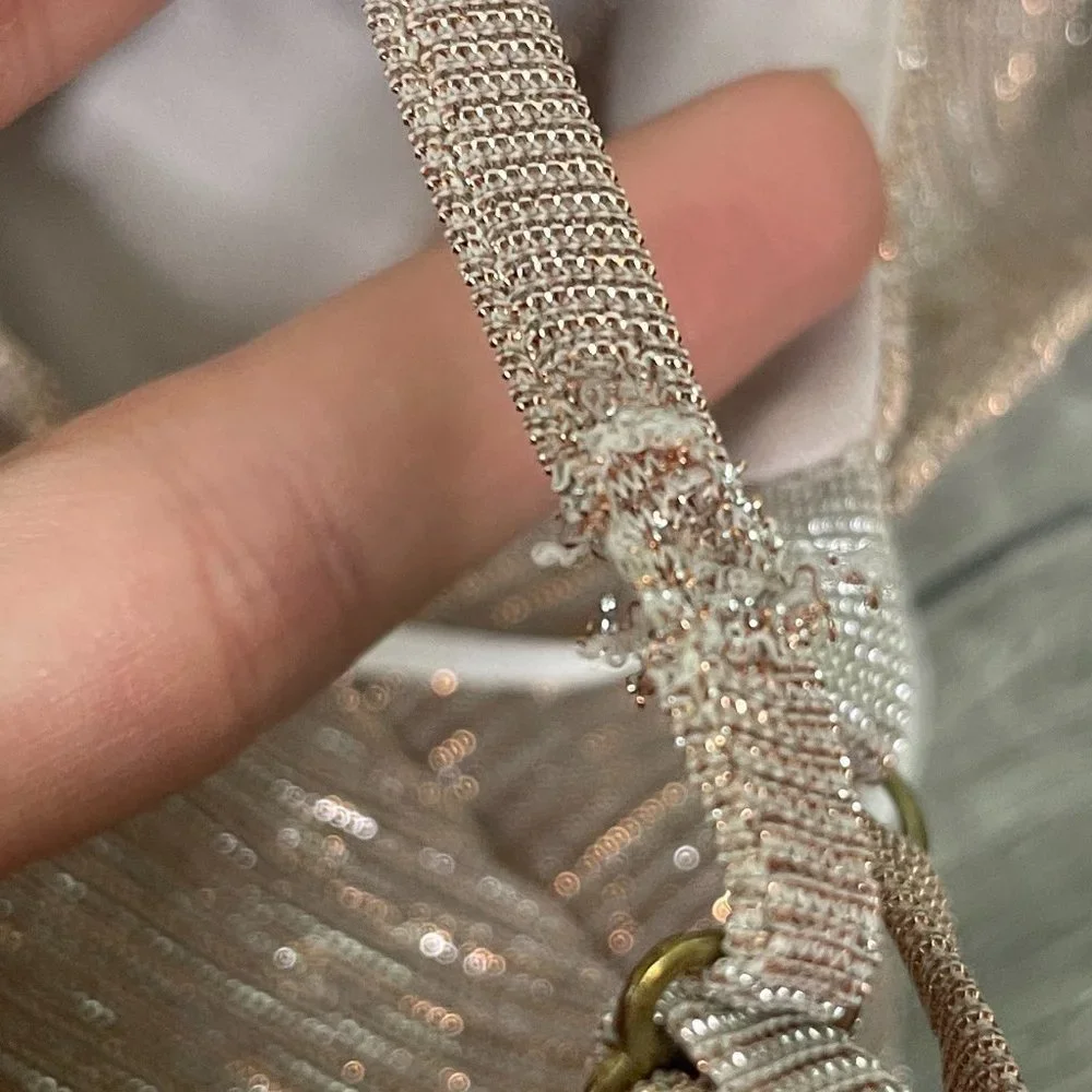 𝅺CAITLIN Ruffle Maxi Dress Magic Mauve Glimmer Show Me Your Mumu Small - Picture 7 of 10